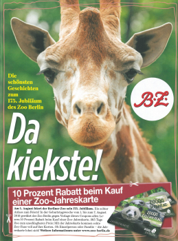 Da kiekste! - zum 175. Jubiläum des Zoo Berlin