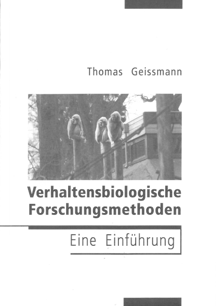 Verhaltensbiologische Forschungsmethoden: Eine Einführung