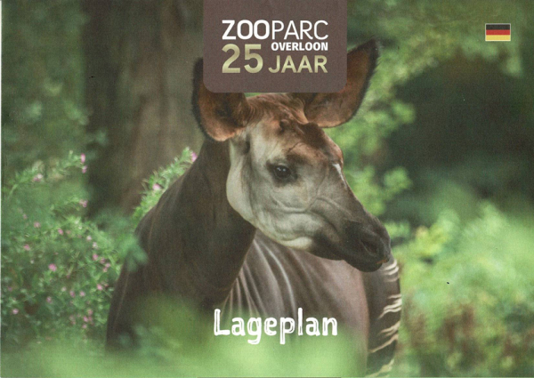 ZooParc Overloon - Lageplan 25 Jahre
